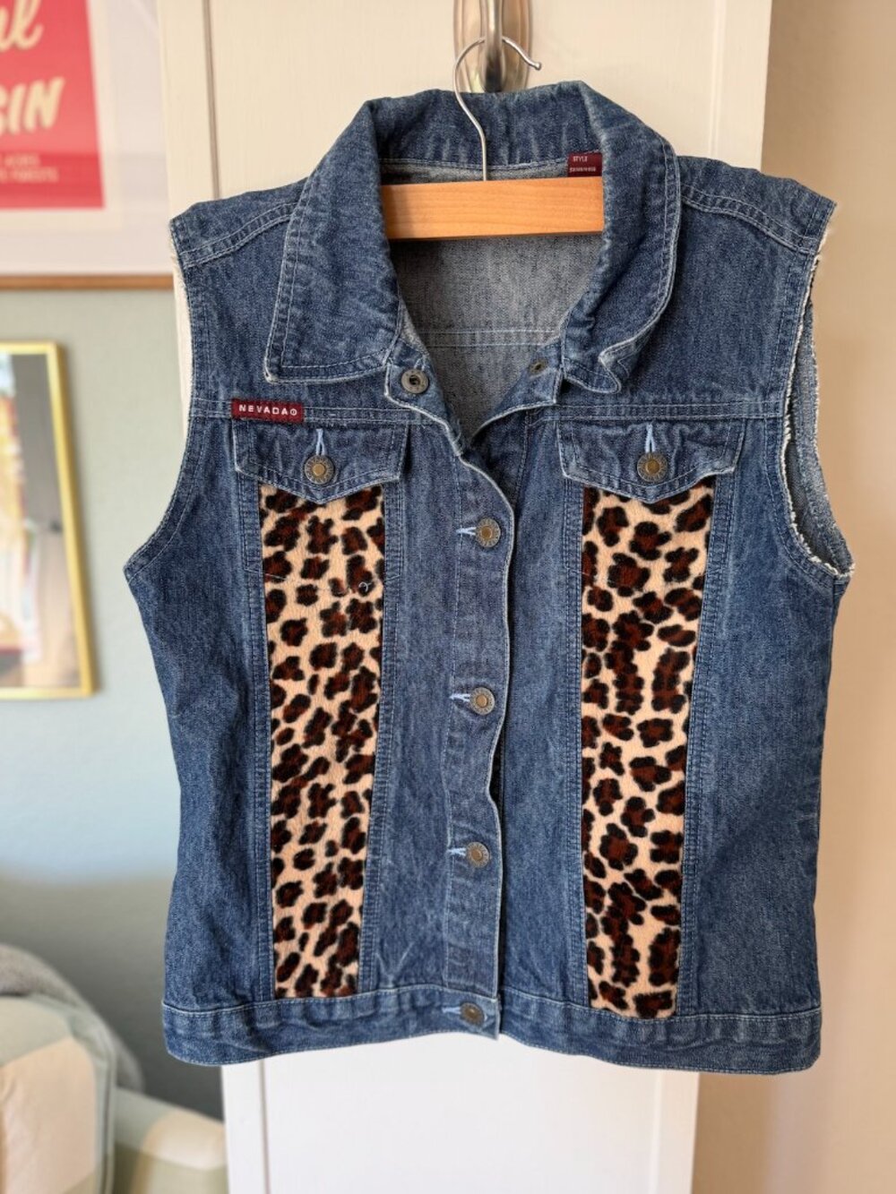 Vintage 1990s Nevada denim vest - size 14